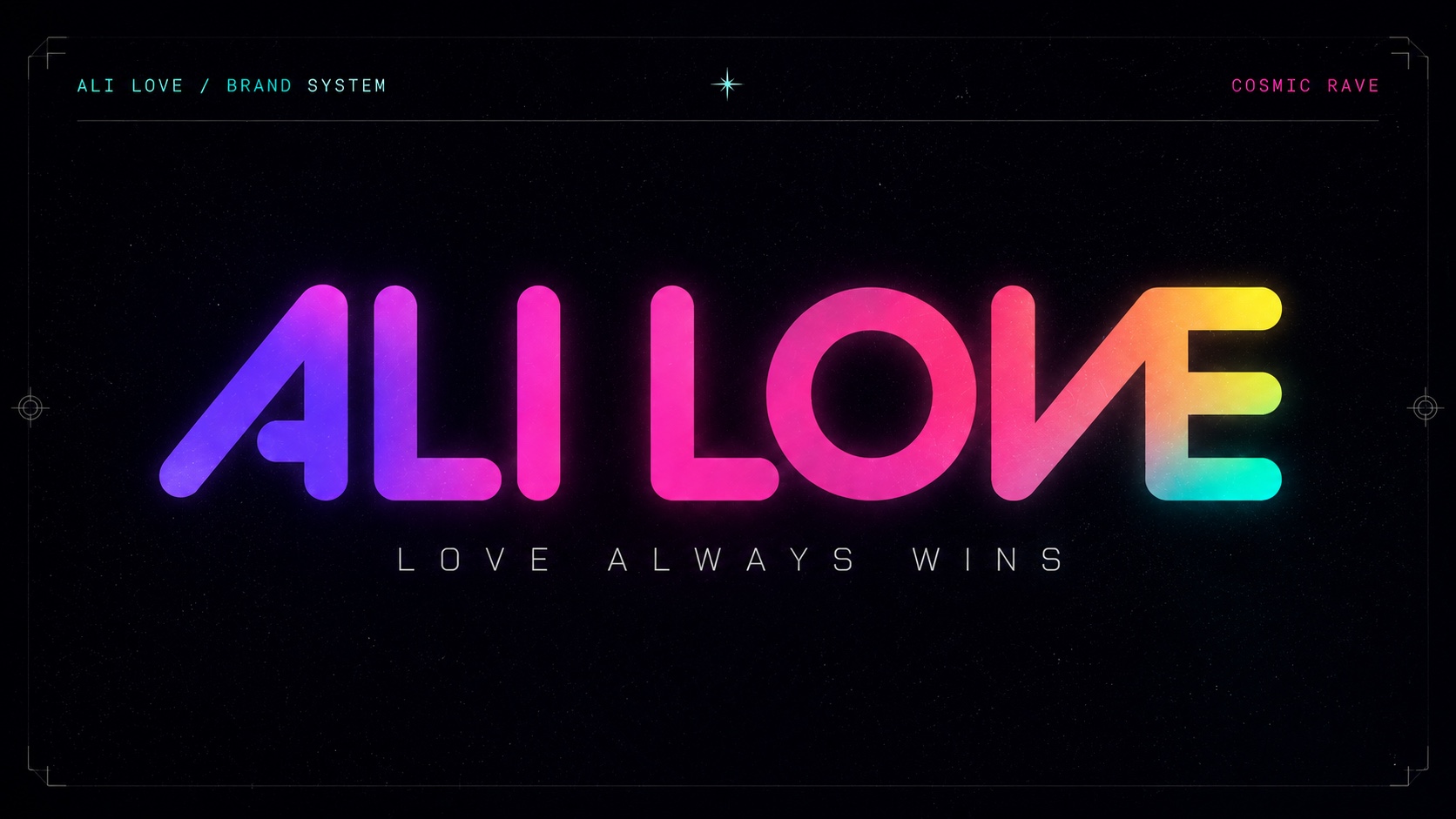 ALI LOVE brand board — Brand system